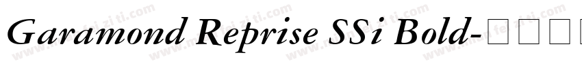 Garamond Reprise SSi Bold字体转换